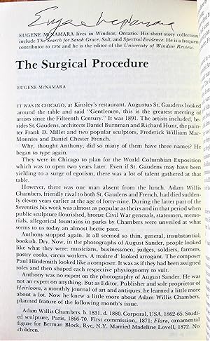 Image du vendeur pour The Surgical Procedure. Short Story in Canadian Fiction Magazine Number 56 mis en vente par Ken Jackson
