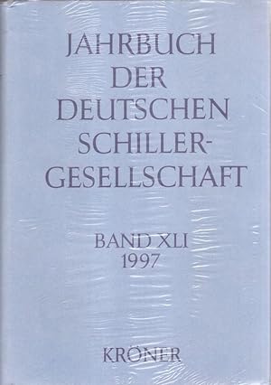 Imagen del vendedor de Jahrbuch der Deutschen Schillergesellschaft. Internationales Organ fr neuere deutsche Literatur. Bd. XLI (41), 1997. a la venta por Brbel Hoffmann