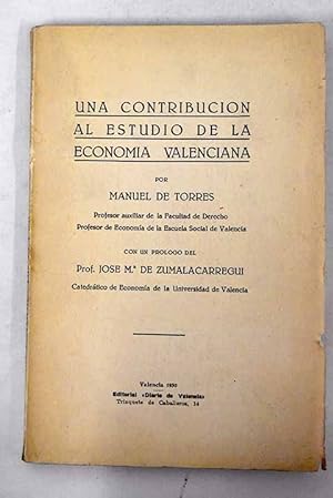 Una contribución al estudio de la economía valenciana