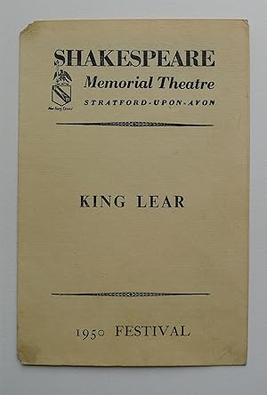 King Lear. Shakespeare Memorial Theatre, Stratford-upon-Avon 1950 Festival. Scenery and Costumes ...