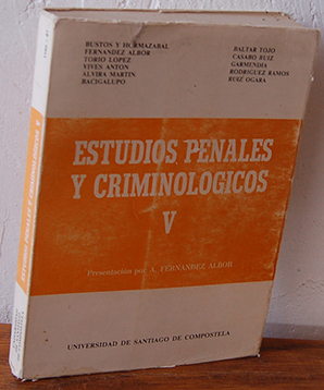 Imagen del vendedor de ESTUDIOS PENALES Y CRIMINOLÓGICOS V a la venta por EL RINCÓN ESCRITO