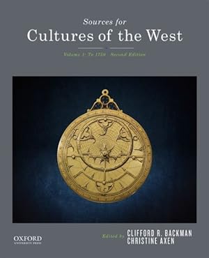 Image du vendeur pour Sources for Cultures of the West : To 1750 mis en vente par GreatBookPrices