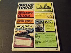 Motor Trend Apr 1974 Mid-Engine Spectacular, Camaro, Firebird, Challenger