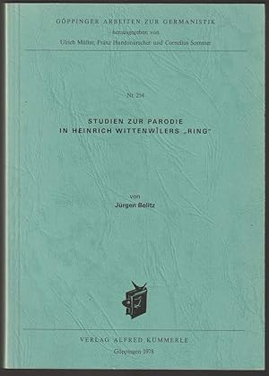 Seller image for Studien zur Parodie in Heinrich Wittenwilers "Ring". for sale by Antiquariat Dennis R. Plummer