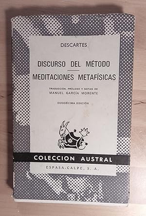Seller image for Discurso del mtodo. Meditaciones metafsicas for sale by Llibres Bombeta