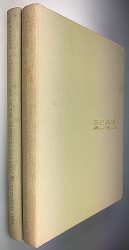 Transactions of the Oriental Ceramic Society, 1921-1926, 1926-1932, 2 Volumes Reprinted in 1962