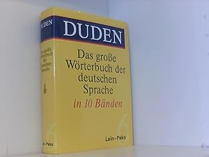 (Duden) Das große Wörterbuch der deutschen Sprache, 10 Bde., Bd.6, Lein-Peko