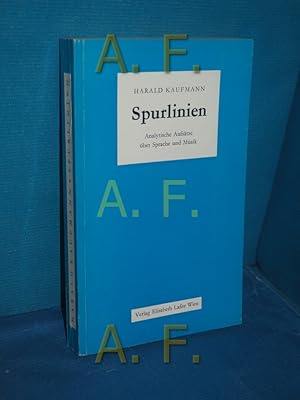 Immagine del venditore per Spurlinien : Analytische Aufstze ber Sprache und Musik [Hrsg. vom Inst. f. Wertungsforschung an d. Akad. f. Musik u. Darstellende Kunst in Graz] venduto da Antiquarische Fundgrube e.U.