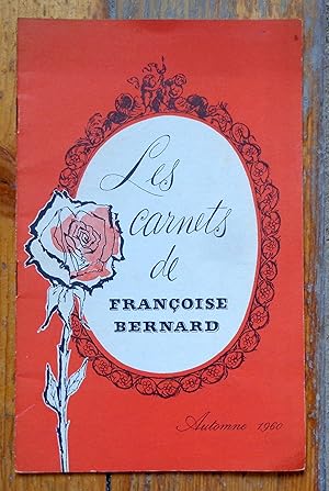 Les carnets de Françoise Bernard - Automne 1960.
