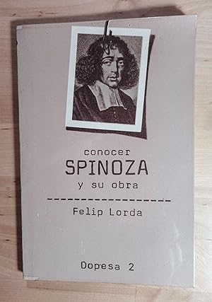 Bild des Verkufers fr Conocer Spinoza y su obra zum Verkauf von Llibres Bombeta
