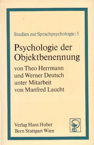 Bild des Verkufers fr Psychologie der Objektbenennung zum Verkauf von AMAHOFF- Bookstores