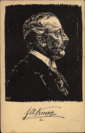Künstler Ansichtskarte / Postkarte Friedrich Alfred Krupp, Portrait