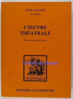 Seller image for L'oeuvre thtrale for sale by Librairie du Bassin