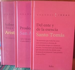 Imagen del vendedor de Grandes Ideas SOBRE LA AMISTAD (tica a Nicmaco ) + PROSLOGION + DEL ENTE Y DE LA ESENCIA (3 libros) a la venta por Libros Dickens