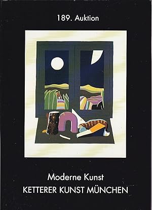 Bild des Verkufers fr Katalog: 189. Auktion - Moderne Kunst zum Verkauf von Versandantiquariat Karin Dykes