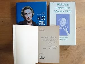 3 Bände - Biographisches & Autobiographies (ein Band davon von Hilde Spiel signiert)