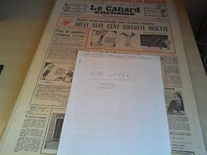 Le Canard enchaine' 1976. Journal satirique paraissant le mercredi. KOMPLETT. No. 2880 - 2931. 7....