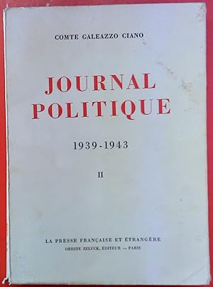 Image du vendeur pour Journal Politique 1939-1943 / II mis en vente par biblion2