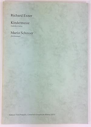 Imagen del vendedor de Kindermesse. Gedicht - Zyklus. Mario Schosser : Zeichnungen. a la venta por Antiquariat Heiner Henke
