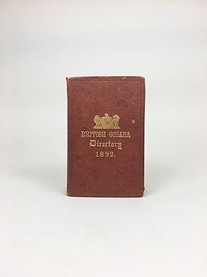 Guyana Colonial Imprint: The British Guiana Directory and Almanack for 1892. Leap Year.