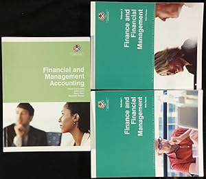 Imagen del vendedor de Financial and Management Accounting; [and] Finance and Financial Management, Volume 1 and Volume 2. The 2 titles (3 volumes) which constitute the 'Managing Financial Resources' unit of Strathclyde's 'Management Fundamentals and Processes' course for the MBA. a la venta por Chapel Books