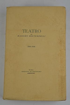 Teatro& 1916-1935.