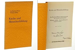 Bild des Verkufers fr Kirche und Menschenbildung. Zwei Vortrge. zum Verkauf von Antiquariat Lehmann-Dronke