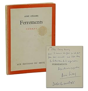 Image du vendeur pour Ferrements: Poemes mis en vente par Burnside Rare Books, ABAA