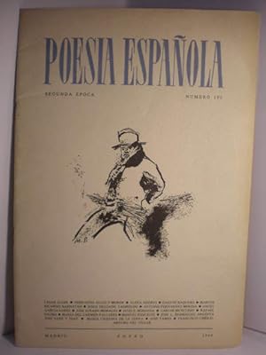 Imagen del vendedor de Poesía Española. Número 193. Segunda época. Enero 1969 a la venta por Librería Antonio Azorín