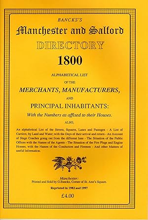 Bancks's Manchester and Salford Directory 1800