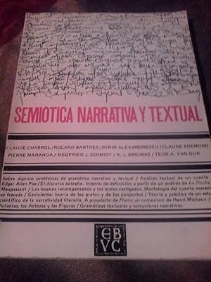 Seller image for Semitica Narrativa Y Textual for sale by Guido Soroka Bookseller