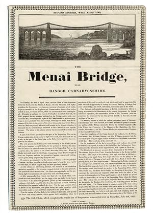 Seller image for The Menai Bridge, near Bangor, Carnarvonshire for sale by Rulon-Miller Books (ABAA / ILAB)