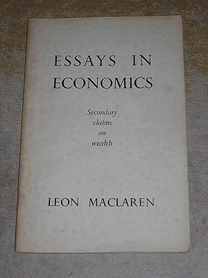 Essays In Economics: Secondary Claims On Wealth