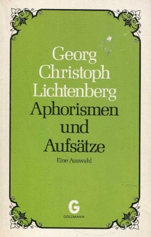 Seller image for Aphorismen und Aufstze. Eine Auswahl for sale by Gabis Bcherlager