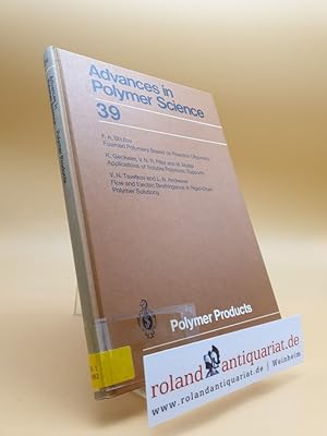 Bild des Verkufers fr Polymer Products (Advances in Polymer Science (39), Band 39) zum Verkauf von Roland Antiquariat UG haftungsbeschrnkt