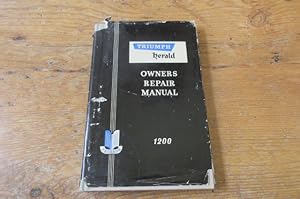 Bild des Verkufers fr Triumph Herald 1200 Owner's Repair Manual - 1st edition 1962 zum Verkauf von Mungobooks