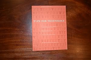 Bild des Verkufers fr Type for Technology: Creating typefaces for desktop publishing, Wednesday, 12 December 1990. zum Verkauf von Collinge & Clark