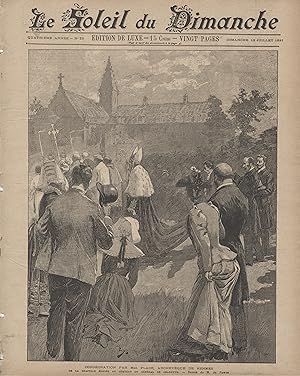 "LE SOLEIL DU DIMANCHE N°28 du 12/7/1891" CONSÉCRATION PAR Mgr PLACE, ARCHEVÊQUE de RENNES, DE LA...