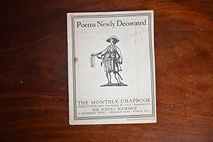 Imagen del vendedor de Poems Newly Decorated. The Monthly Chapbook (Poetry & Drama New Series) No.3 Vol.1 September 1919. a la venta por Collinge & Clark