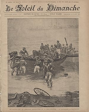 "LE SOLEIL DU DIMANCHE N°27 du 5/7/1891" MANOEUVRES DE L'ESCADRE D'ÉVOLUTIONS DE LA MÉDITERRANÉE ...