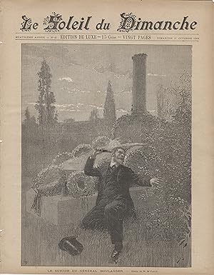 "LE SOLEIL DU DIMANCHE N°41 du 11/10/1891" LE SUICIDE DU GÉNÉRAL BOULANGER / Dessin de M. de PARYS