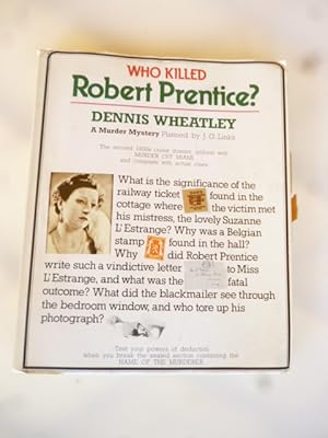 Imagen del vendedor de Who Killed Robert Prentice? a la venta por Gargoyle Books, IOBA