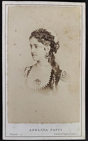 Seller image for Photograph of Adelina Patti - Carte de Visite for sale by Matthew Nutt Antiquarian Books