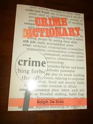 Seller image for Crime Dictionary for sale by Gargoyle Books, IOBA