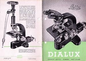 Leitz DIALUX. Mikroskop mit eingebauter Beleuchtung. Liste Mikro Nr. 8319 (V - 52 - FLY.).