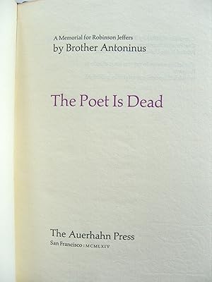 The Poet is Dead