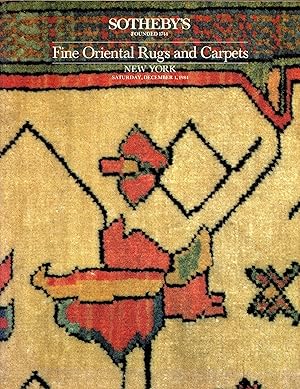 Fine Oriental Rugs and Carpets, New York, December 1, 1984 (Sale 5250)