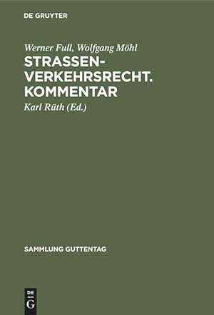 Seller image for Strassenverkehrsrecht. Kommentar for sale by moluna