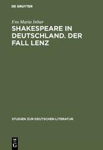 Bild des Verkufers fr Shakespeare in Deutschland: Der Fall Lenz zum Verkauf von moluna