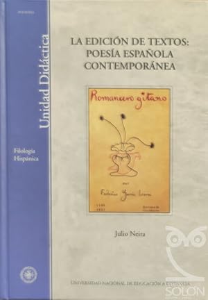 La edición de textos. Poesía española contemporánea